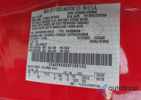 2002 Ford Mustang Gt from USA, damaged, VIN 1FAFP45X82F159132